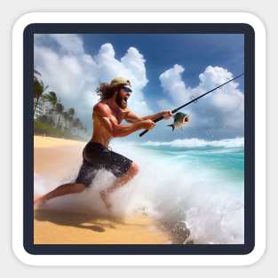 Surf Fishing Sticker